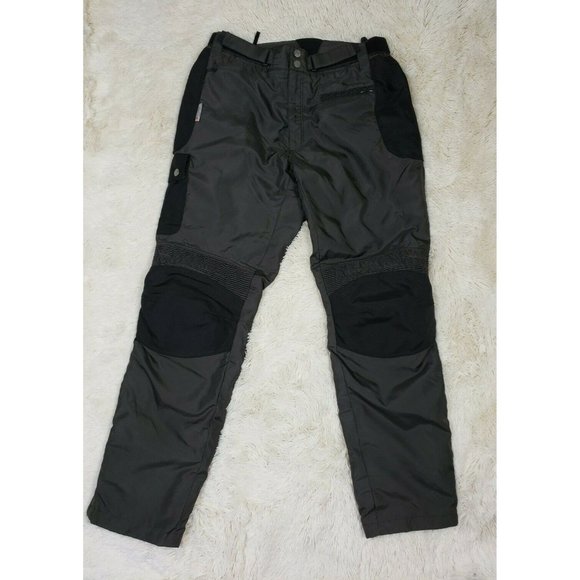 Cafe Racer Men's Size 36 Waterproof Breathable Motorcycle Pants Black Padded T - Picture 1 of 12
